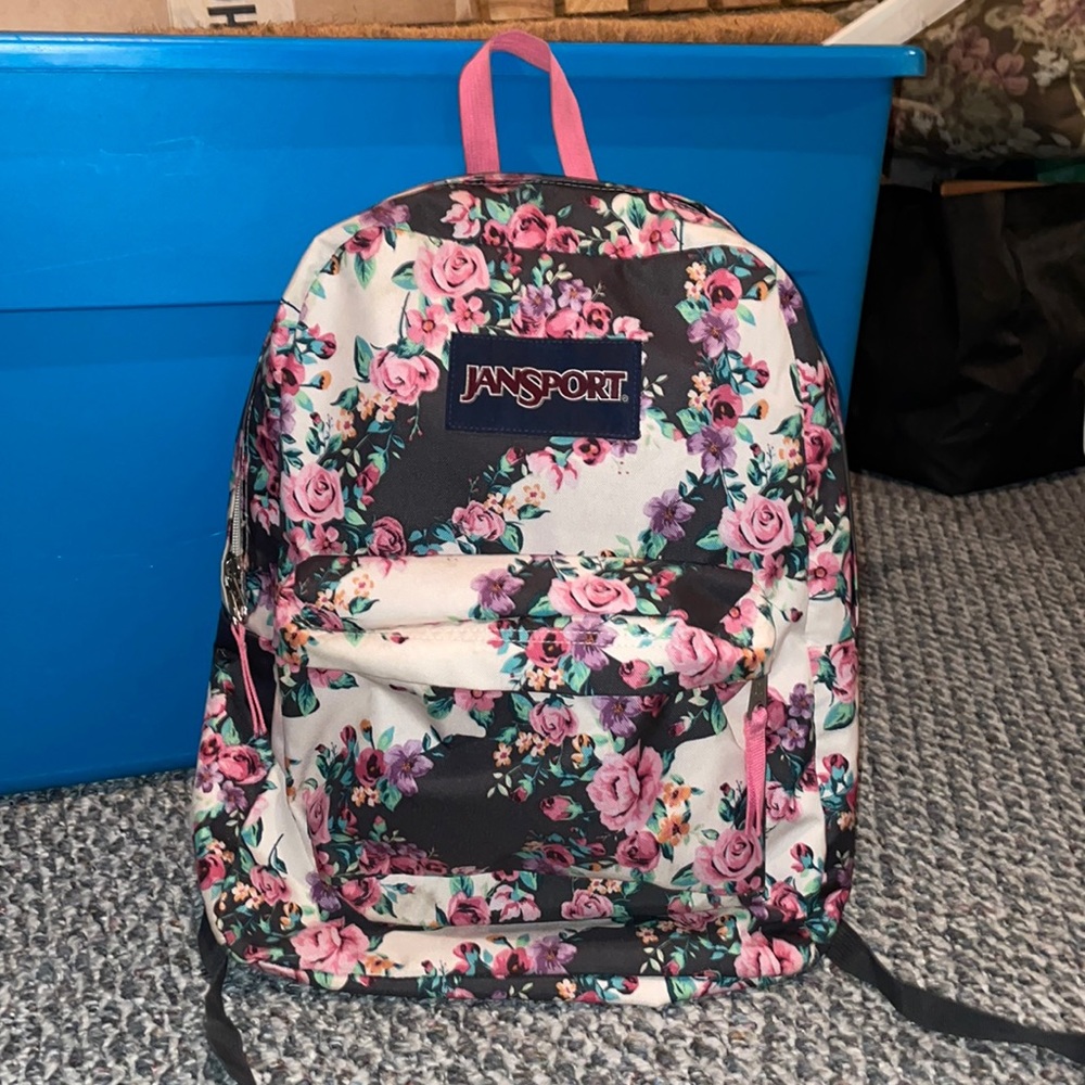 JANSPORT floral backback!